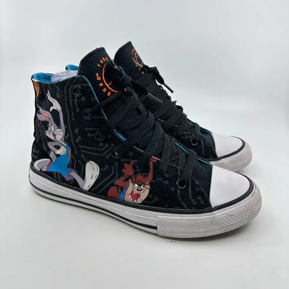 Converse Space Jam Looney Tunes Chuck Taylor High-Top Shoes Black Youth US 2.5